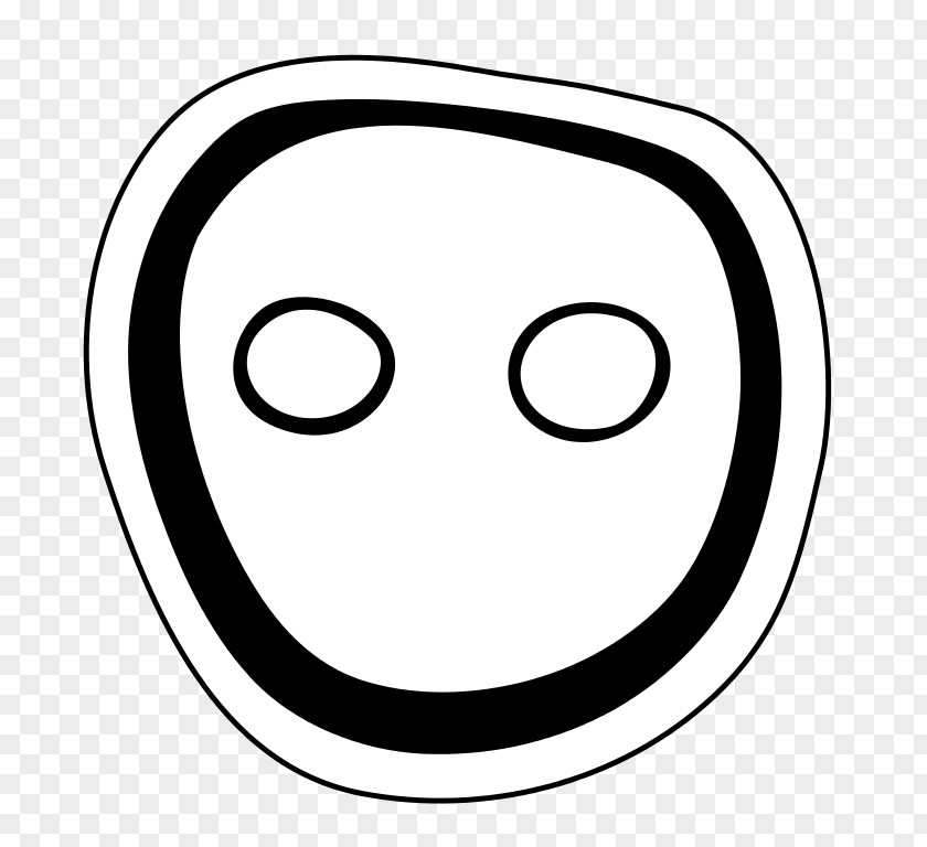 Smiley Nose Line Art Mouth PNG