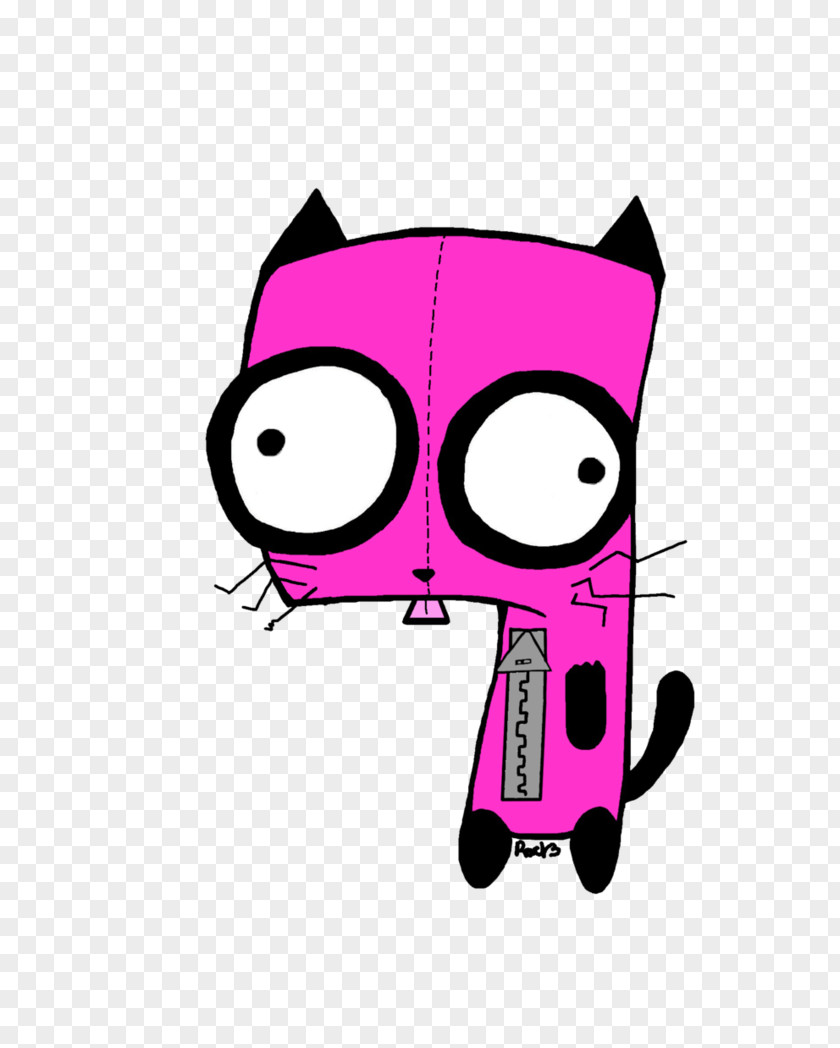 Invader Snout Pink M Character Clip Art PNG
