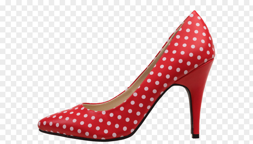 Polka Dot High Heel High-heeled Shoe T.U.K. Court Clothing PNG