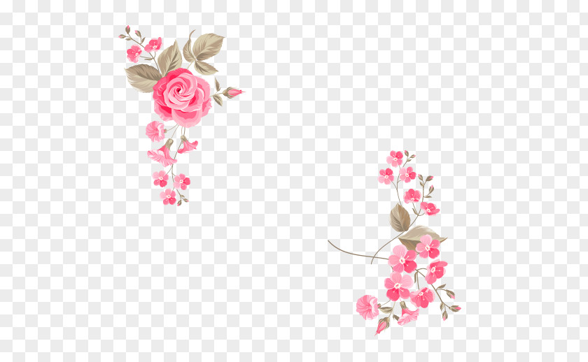 Rose Decoration Wedding Invitation Flower Greeting Card Illustration PNG