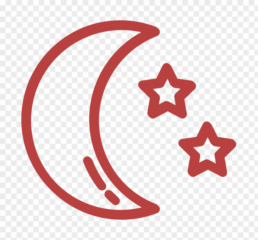 Sleep Time Outlined Icon Night Moon PNG