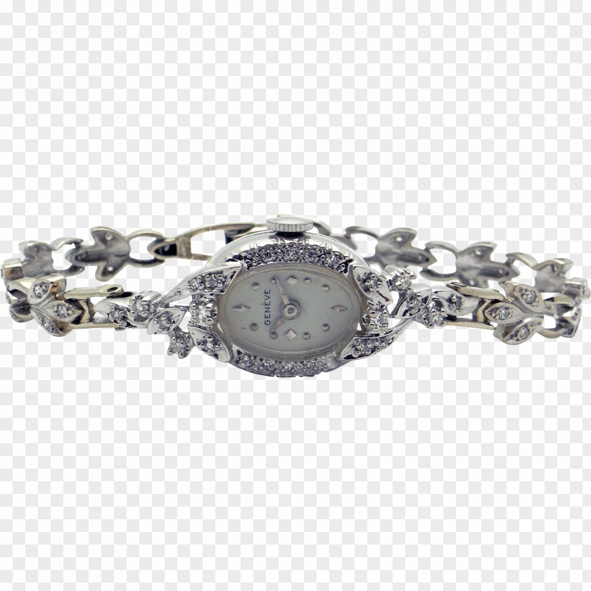 Watch Bracelet Geneva Strap Diamond PNG