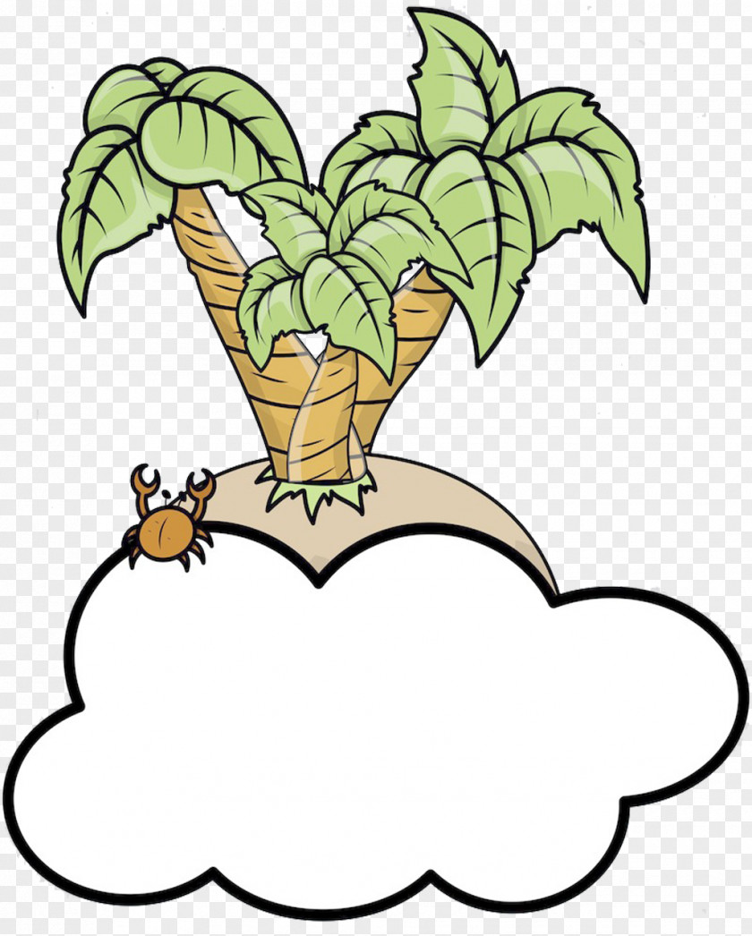 Cartoon Island Clip Art PNG