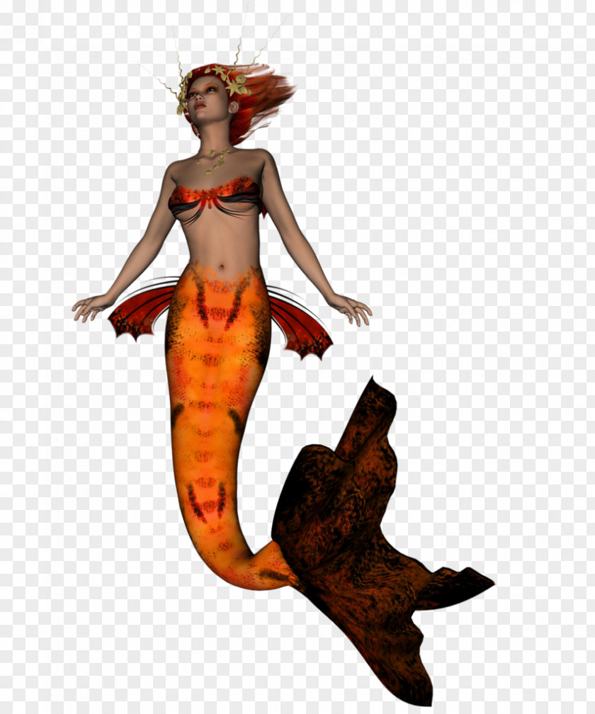 Mermaid Elfida Legendary Creature Costume Design PNG