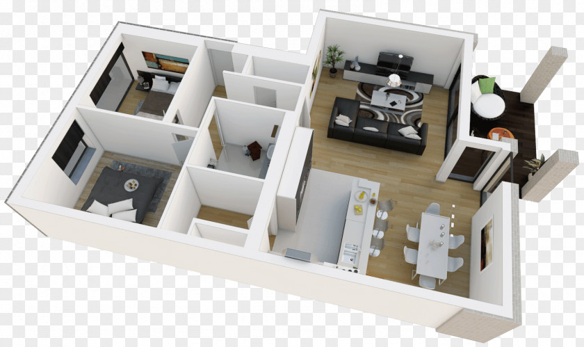 Apartment Studio House Real Estate Bedroom PNG