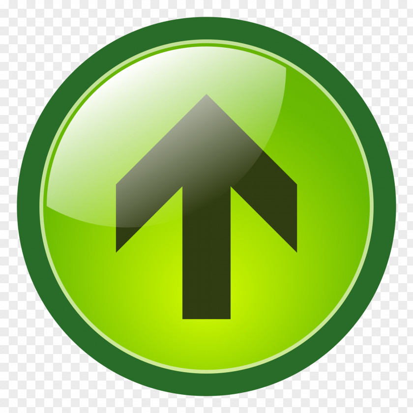 Down Arrow Green Button Clip Art PNG