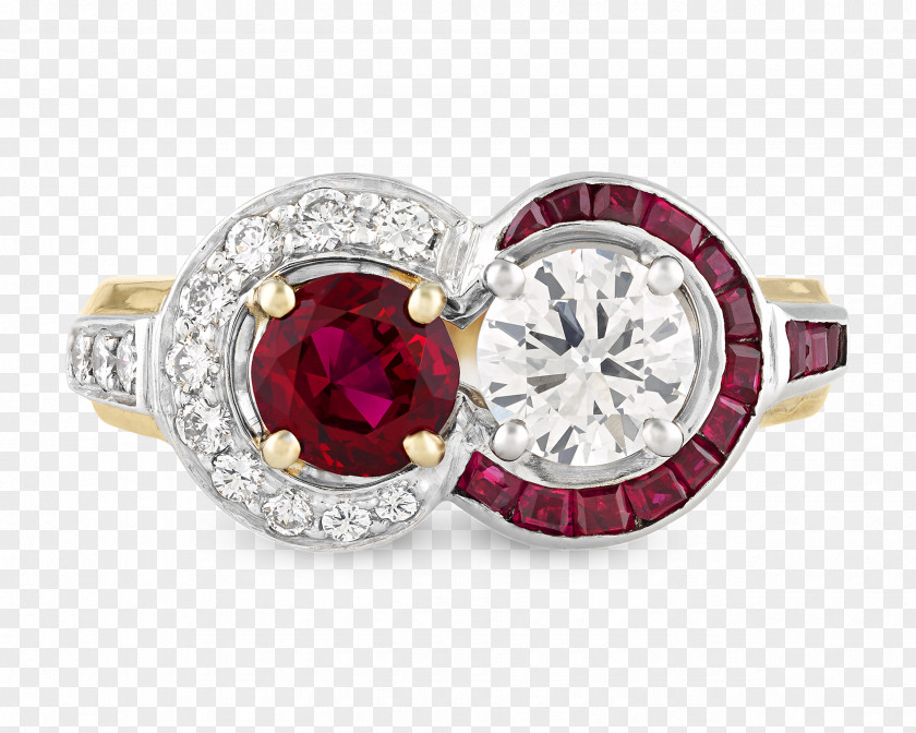 Ruby Ring Gemstone Jewellery Diamond PNG