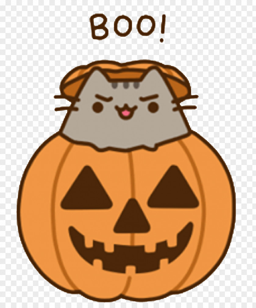 Pusheen Vector GIF Jack-o'-lantern Pumpkin Cat PNG