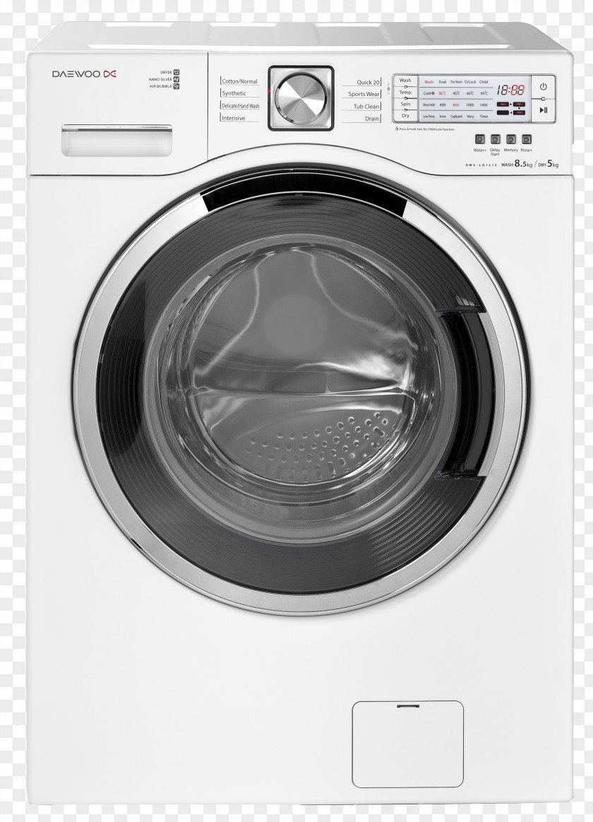 Washing Machine Clothes Dryer Home Appliance Machines Combo Washer Major PNG