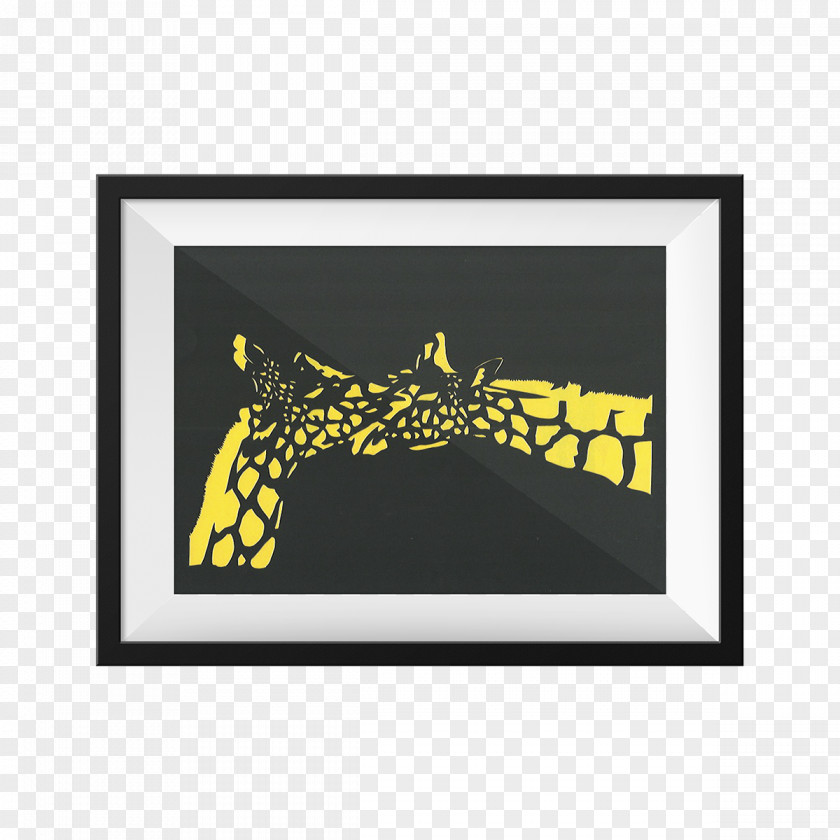 Giraffe Picture Frames Rectangle Brand Font PNG