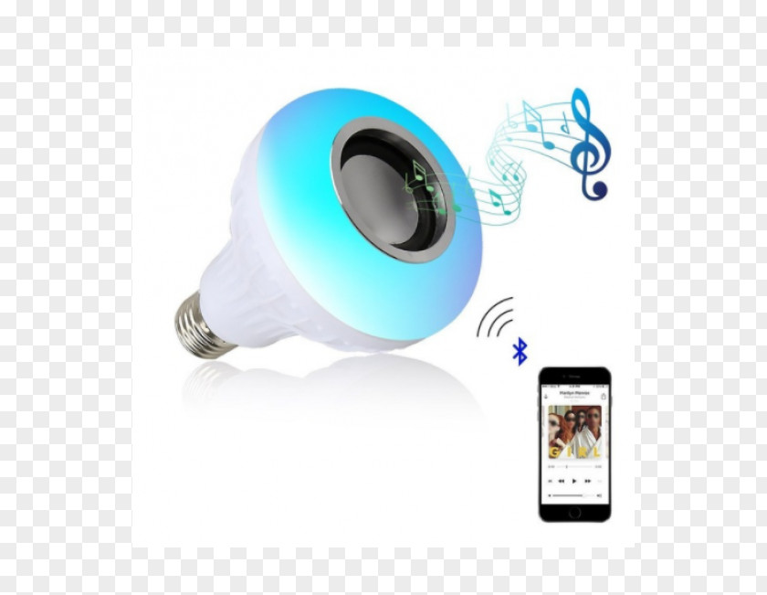 Light Wireless Speaker LED Lamp Loudspeaker Battery Charger PNG