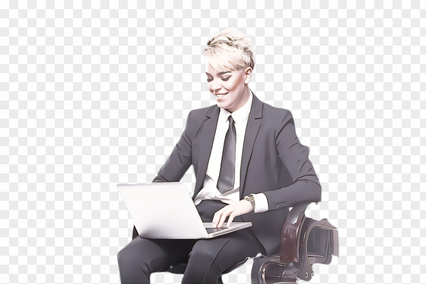 Reading Business Sitting Office Chair Standing White-collar Worker Businessperson PNG
