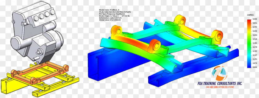 Solidworks Rigid Body SolidWorks Simulation Material Point Frequency Analysis PNG