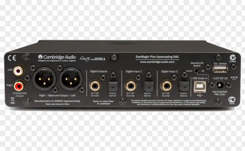 Digital Audio Cambridge DacMagic Plus Digital-to-analog Converter PNG