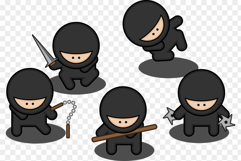 Ninja Villain Cartoon PNG