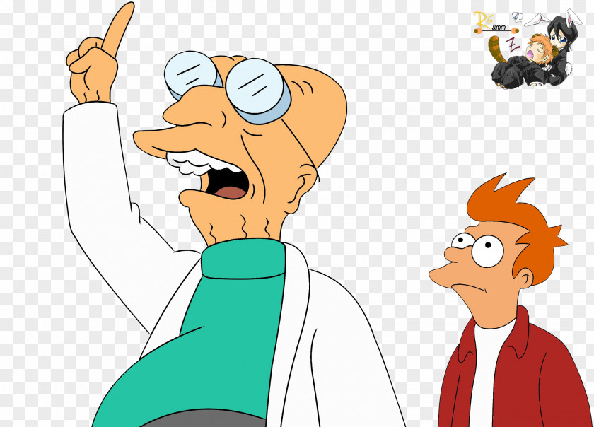 Professor Philip J. Fry Bender Zoidberg Farnsworth Futurama PNG