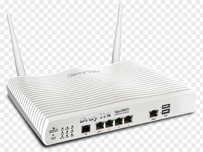 Tripleinfinity Draytek V2862AC Vigor 2862ac VDSL 802.11ac Router Wireless PNG