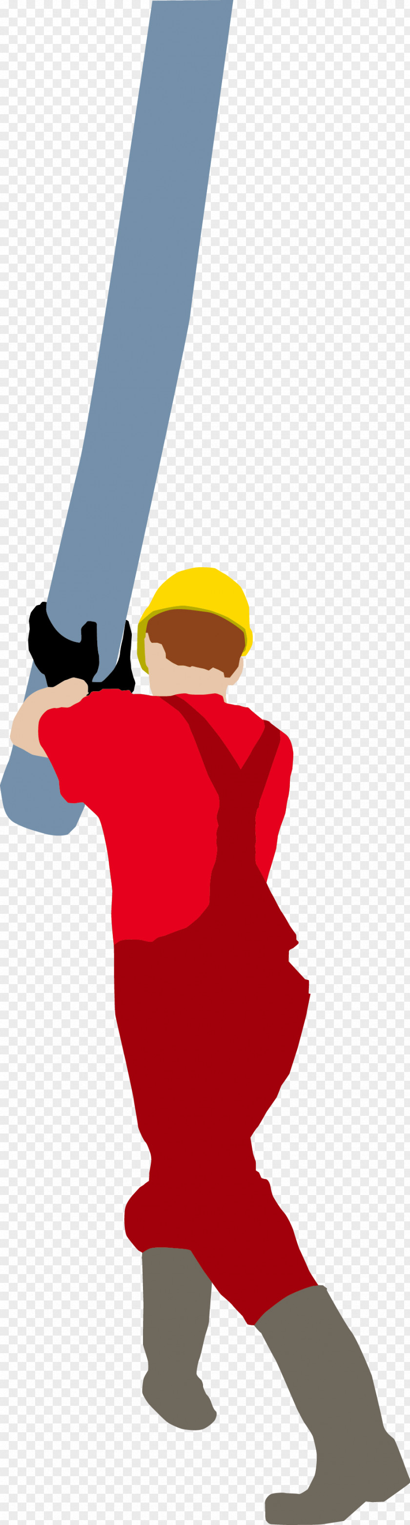 Vector Man Figure Laborer Clip Art PNG