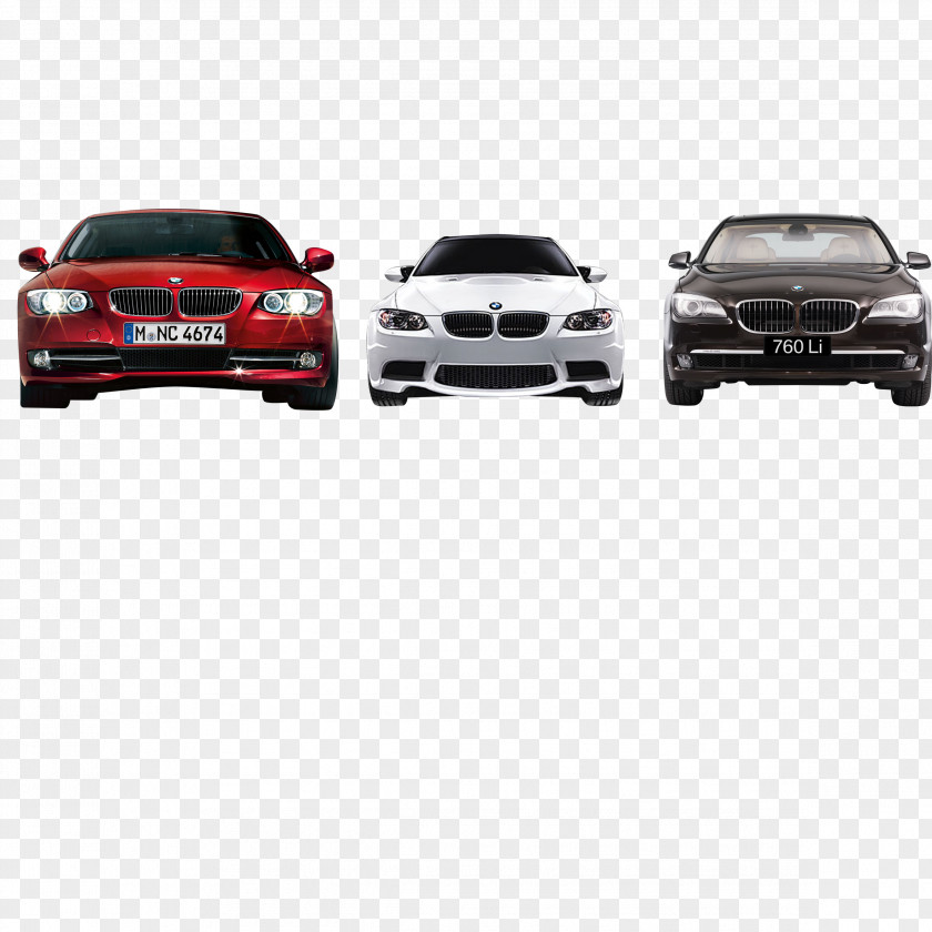 A Row Of Cars BMW High-end Sports Car X5 Luxury Vehicle PNG
