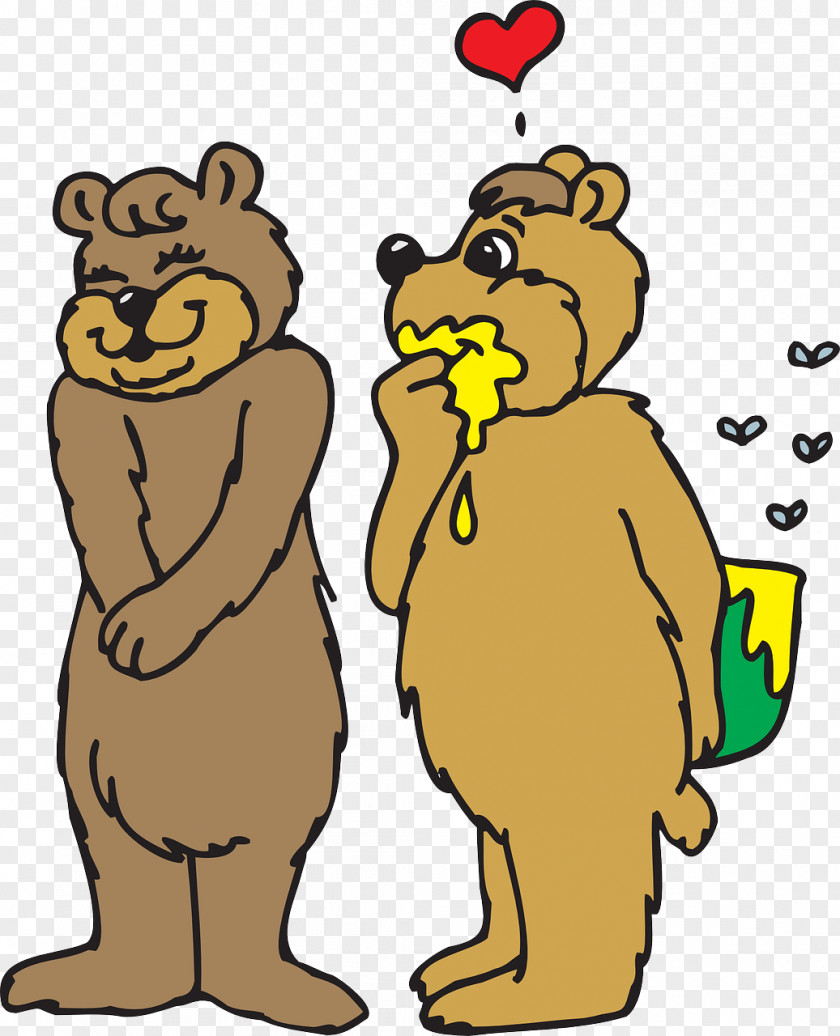 Bear Famous Bears Valentine's Day Love Clip Art PNG