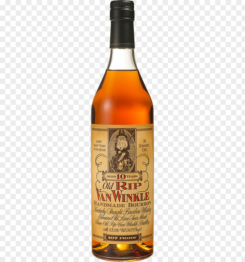 Bottle Bourbon Whiskey Distilled Beverage Rye Pappy Van Winkle's Family Reserve PNG