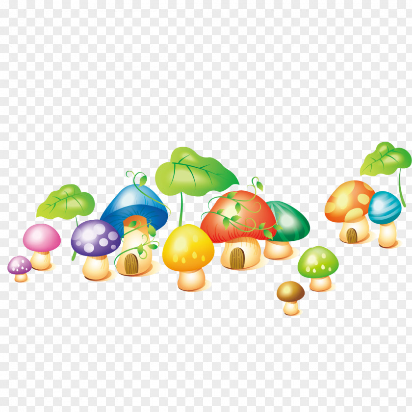 Cartoon Decorative Mushrooms Mushroom Euclidean Vector PNG