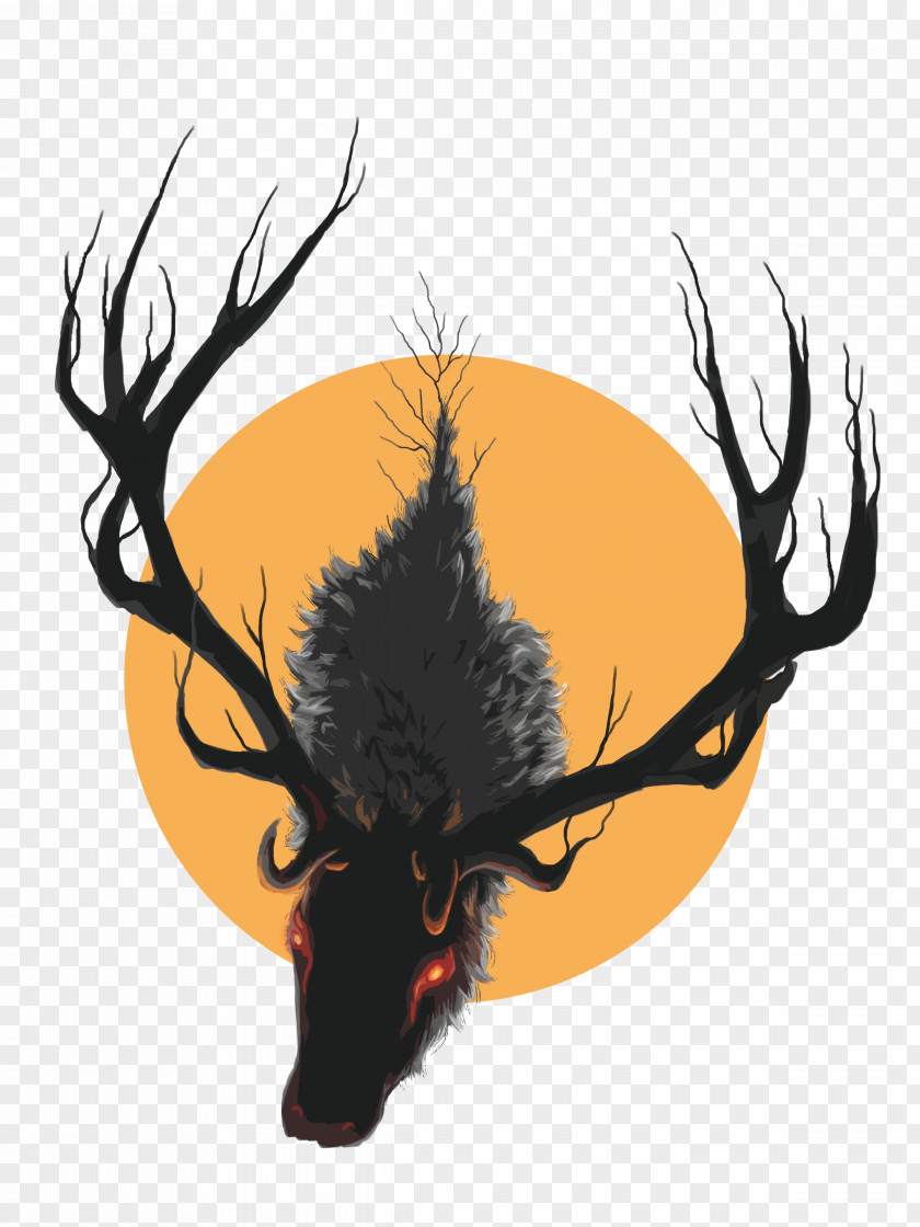 Deer Illustration Concept Art Image PNG