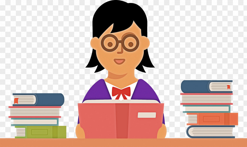 Teacher Reading Book PNG