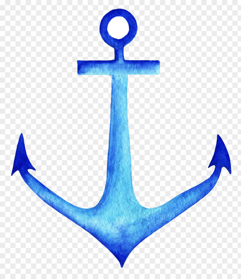 Blue Anchor Ink PNG