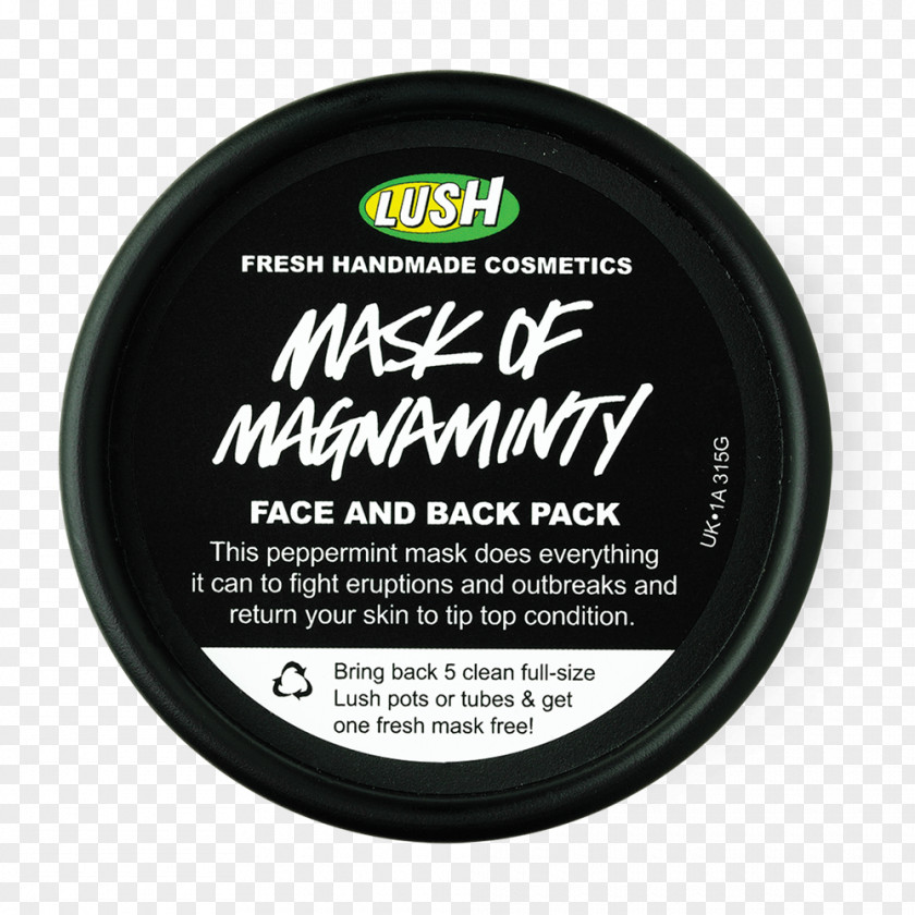 Cosmetic Mask LUSH Of Magnaminty Face Exfoliation PNG