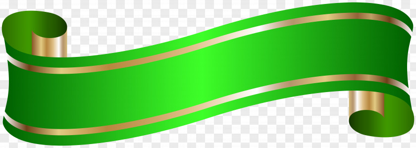 Elegant Banner Green Clip Art PNG