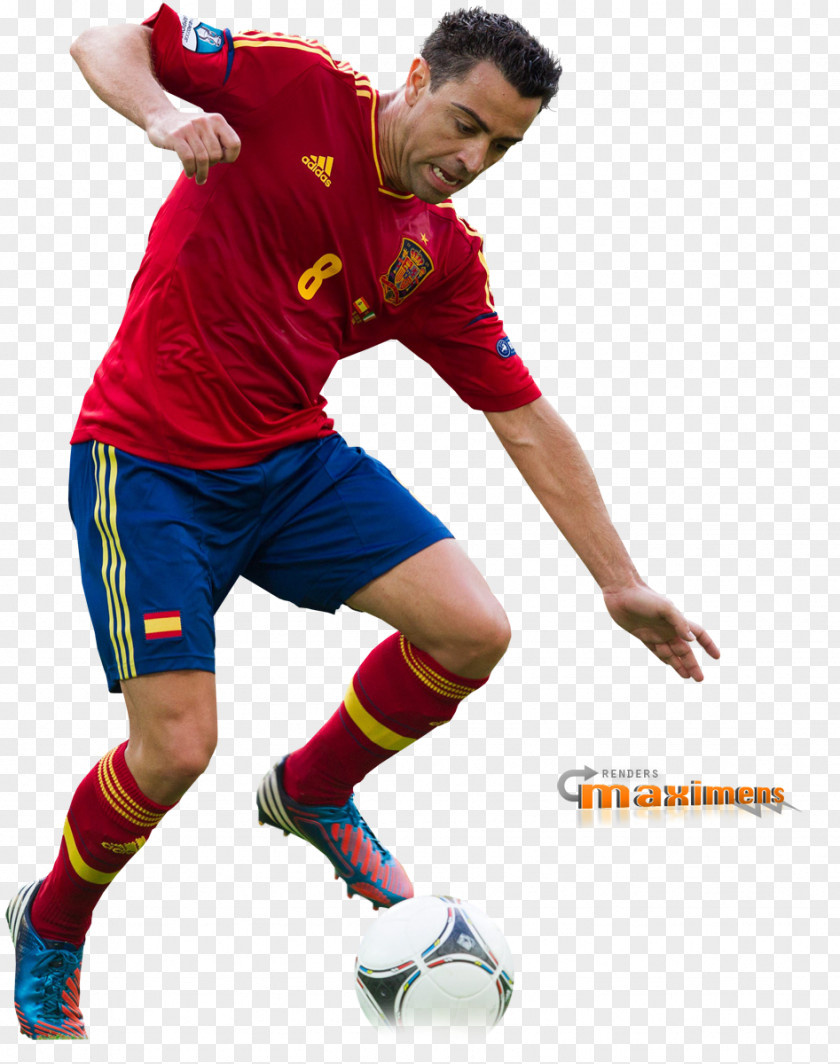 Spain Soccer Xavi 2009 UEFA Champions League Final Rendering Football Player PNG