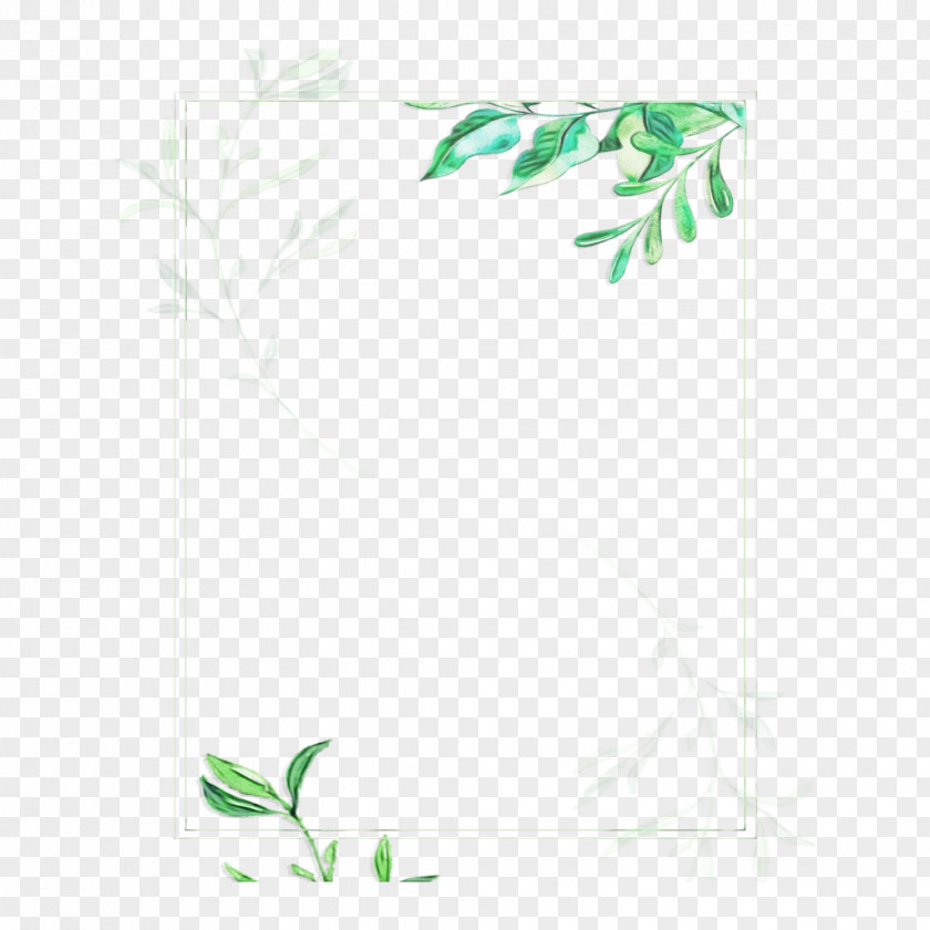 Twig Bamboo Green Leaf Background PNG