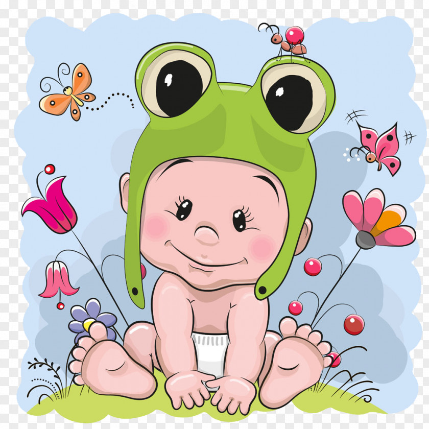 Frog Baby Hat PNG baby hat clipart PNG