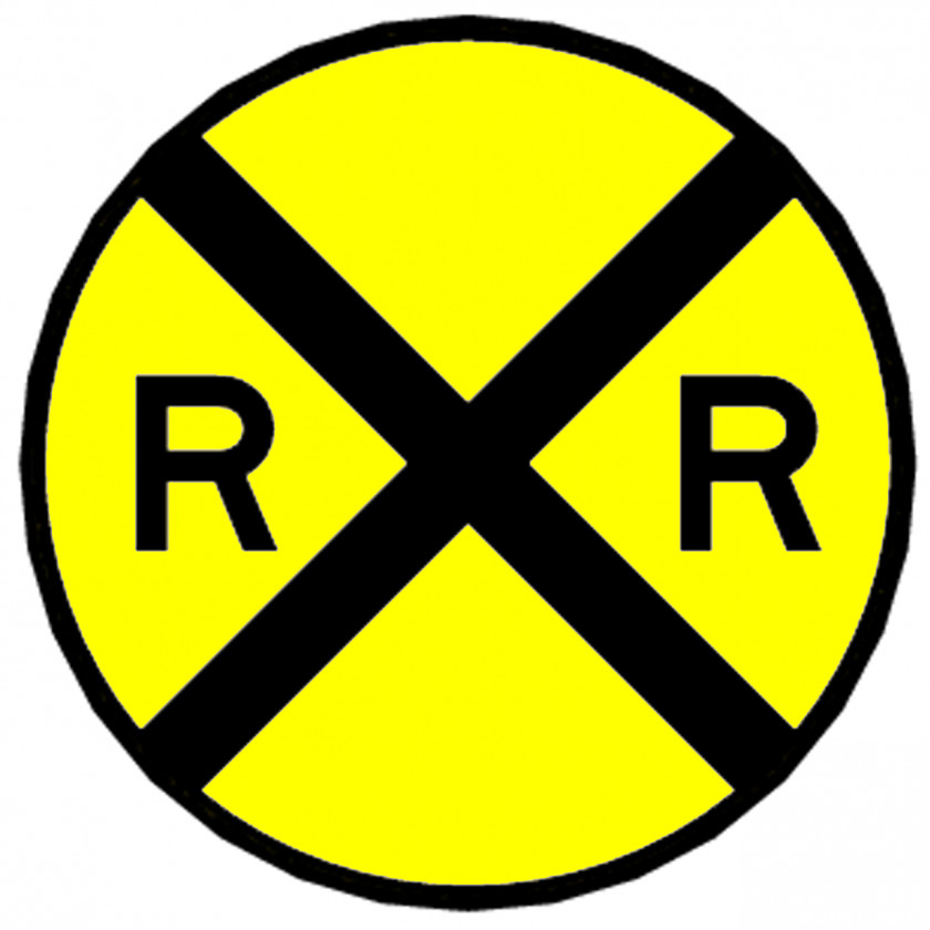 Traffic Signs Rail Transport Train Level Crossing Sign Track PNG