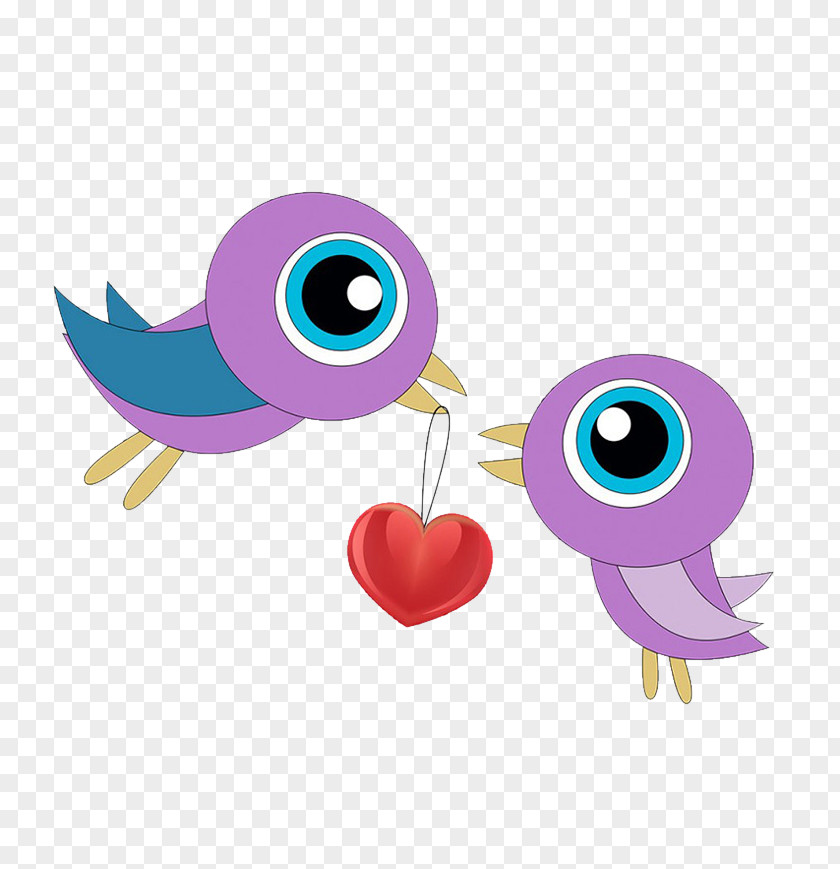 Free Love Bird Valentines Day Clip Art PNG