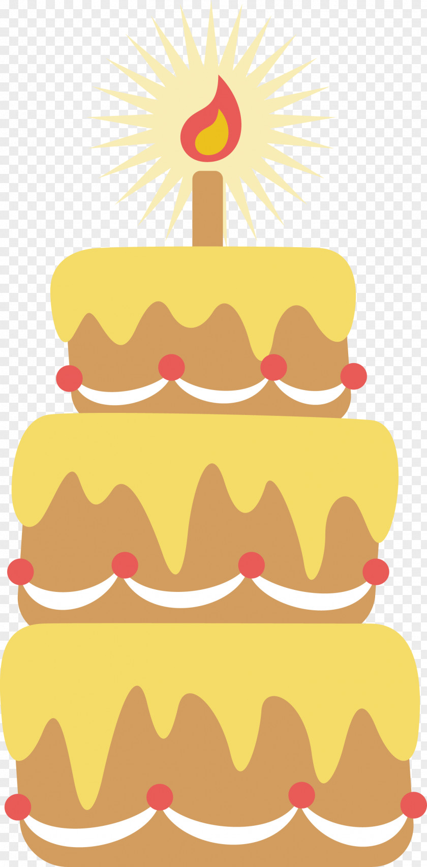 Vector Birthday Cake Wedding Torte Chocolate Layer PNG