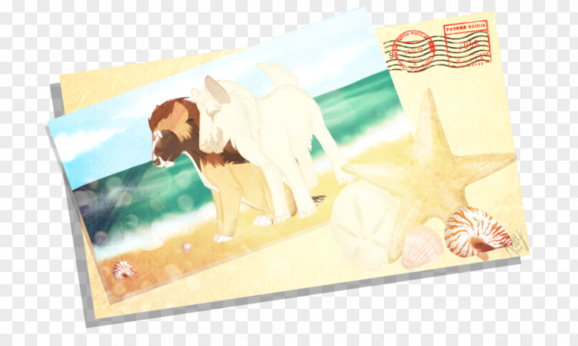 Beach Shore Animals Paper Puppy Stock Painting Art PNG