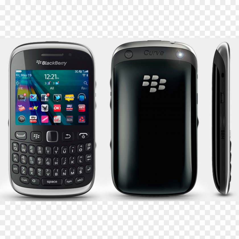Blackberry BlackBerry Curve 9300 OS Telephone Smartphone PNG
