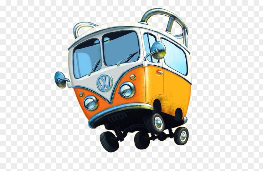 Bus Travel Van Volkswagen Type 2 Car Beetle PNG