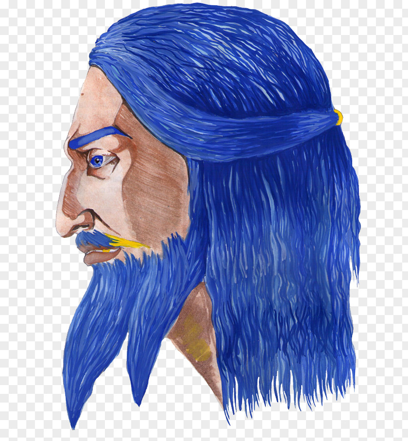 Game Of Thrones Clipart Daario Naharis Cobalt Blue Illustration Facial Hair Headgear PNG