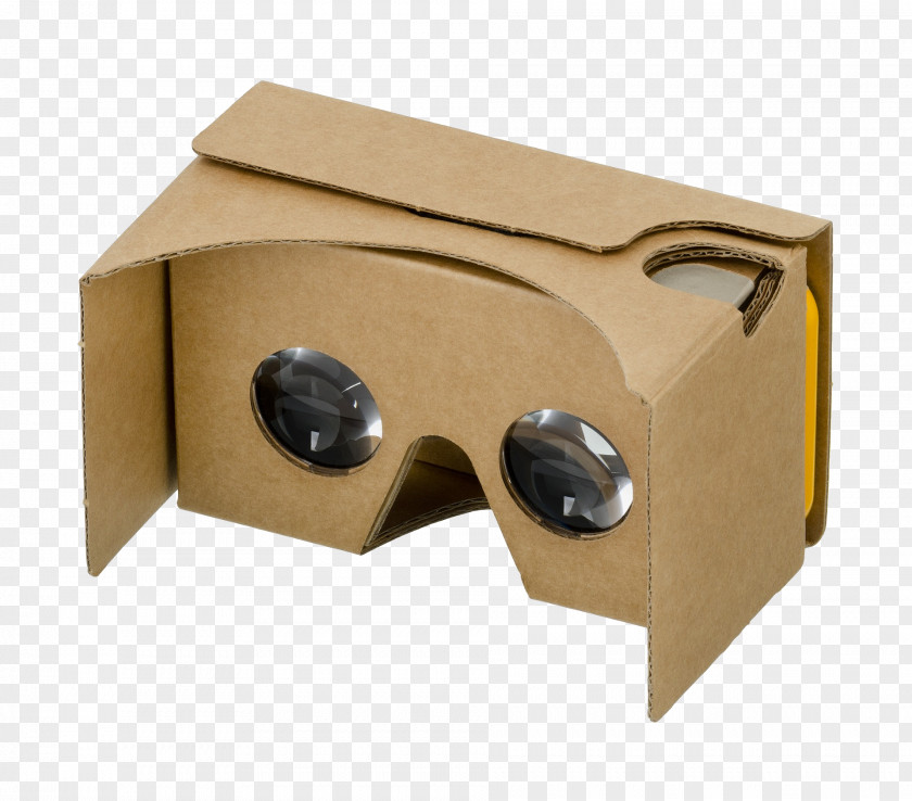 Google Virtual Reality Headset Cardboard Glass PNG