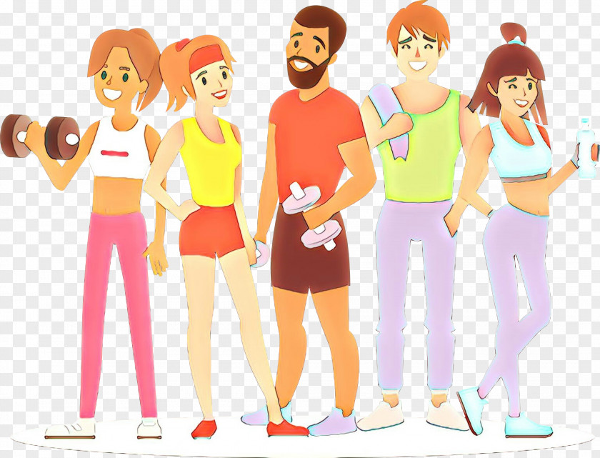 Happy Conversation Social Group Cartoon People Youth Animated PNG