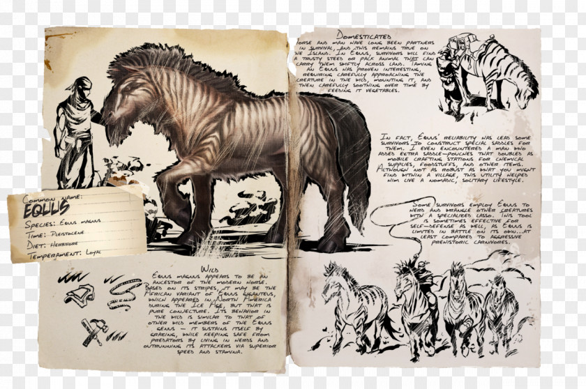 Horse ARK: Survival Evolved Tame Animal Equus Dinosaur PNG