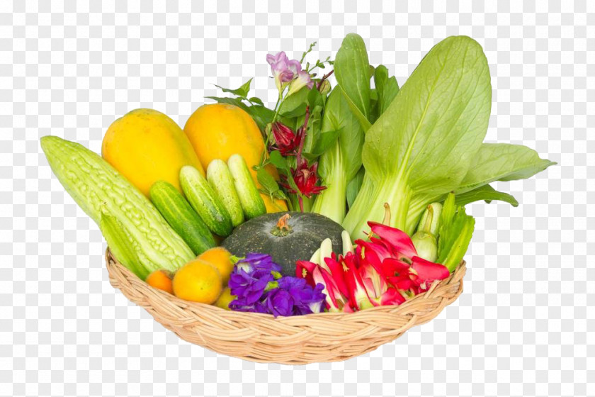 The Vegetables In Basket Vegetable Fruit Photography Papaya PNG