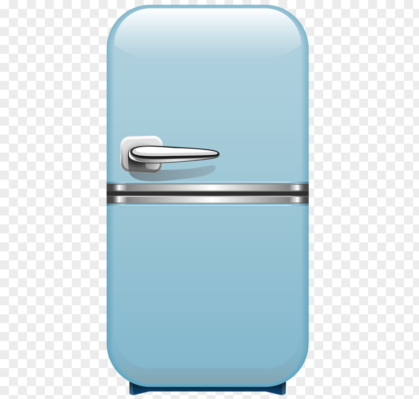 Blue Refrigerator Clip Art PNG
