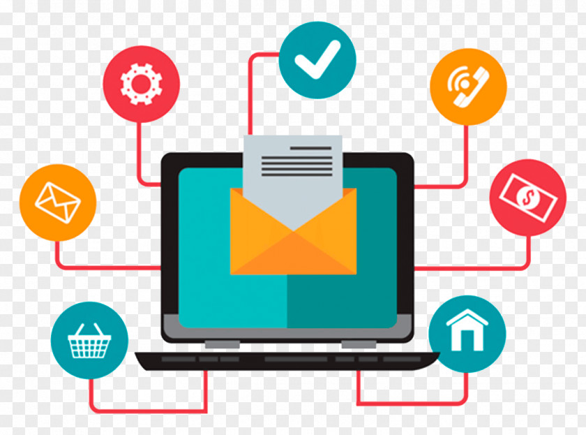 Marketing Digital Email Strategy PNG