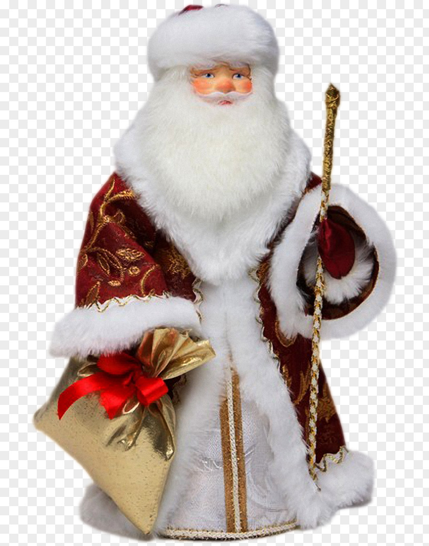 Santa Claus Ded Moroz Snegurochka Christmas Ornament Grandfather PNG