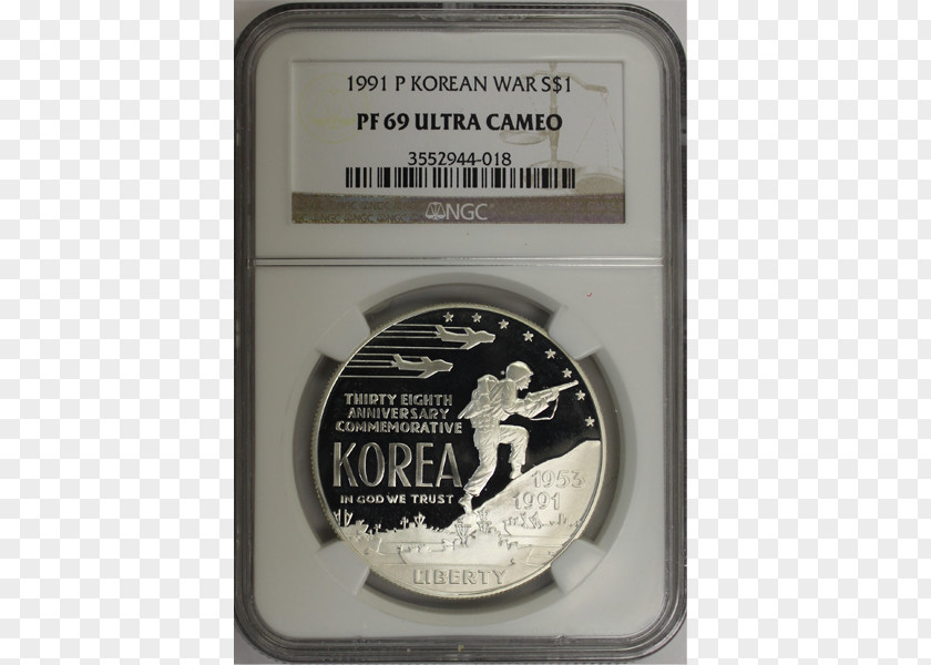 Silver Korean War Currency United States Dollar PNG