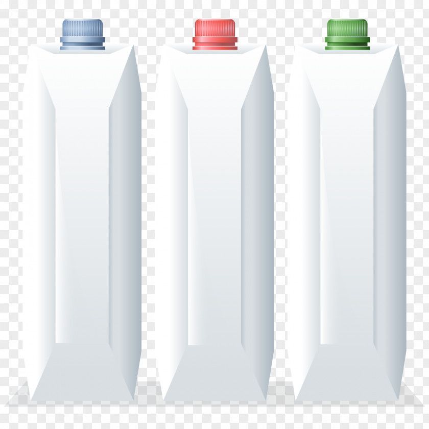 Vector Milk Box Plastic Bottle Download PNG